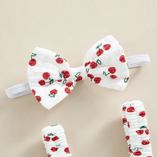 Baby Girl Muslin Romper and Headband - RYAN AND REMI