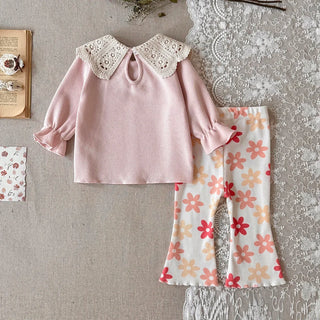 Floral Flared Pants Set - RYAN AND REMI