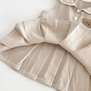 Preppy Sleeveless Bear Dress