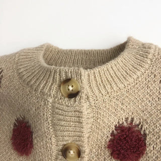 Strawberry Jacquard knitted Sweater - RYAN AND REMI