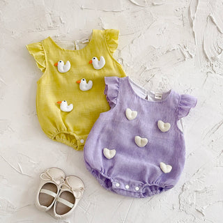 3D Love Duck Romper - RYAN AND REMI