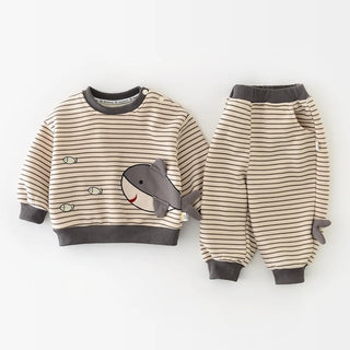 Stripe Shark Fleece Jogger Set