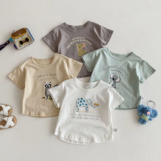 Cartoon Animal Boys T-Shirt