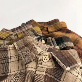 Boys Fall Plaid Shirt - RYAN AND REMI