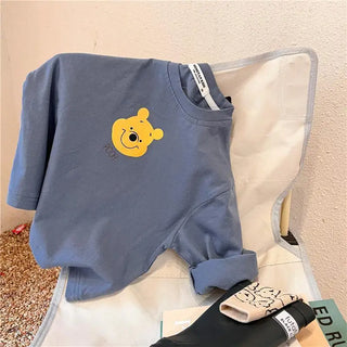 Cartoon Print Long Sleeve T-Shirt - RYAN AND REMI