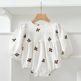 Puff Sleeve Garden Romper - RYAN AND REMI