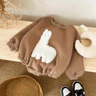 Fuzzy Llama Bodysuit - RYAN AND REMI