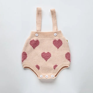 Heart Print 2 Piece Sweater Set - RYAN AND REMI