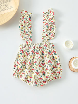Korean version of soft lace baby carrier bag for little girls - cute little cherry - style baby outfits - RYAN AND REMI