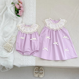 Sisters Lace Petal Collar Outfit