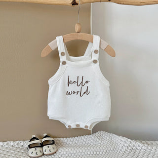 2025 Spring Newborn Baby Clothing Cotton English Embroidered Baby Jumpsuit - RYAN AND REMI