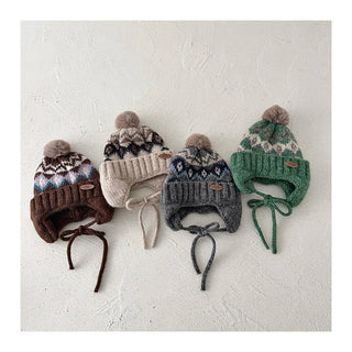 Diamond Grid Fleece Hat - RYAN AND REMI