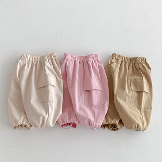 Solid Cargo Casual Trousers - RYAN AND REMI