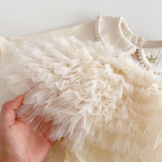 Banquet Ruffle Romper Dress - RYAN AND REMI