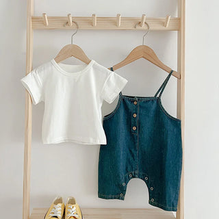 Denim Romper Set - RYAN AND REMI