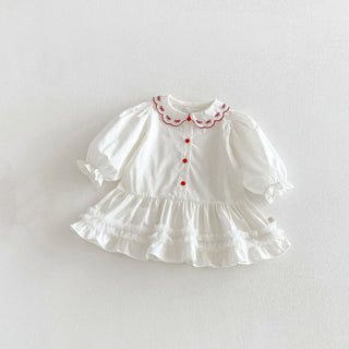 Peter Pan Collar Frill Dress - RYAN AND REMI