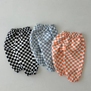 Versatile Checkered Loose Pants - RYAN AND REMI