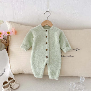 Cozy Plush Button Up Jumpsuit