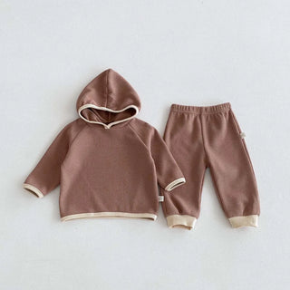 Colorblock Waffle Lounge Set