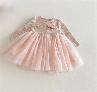 Long Sleeve Tweed Tutu Dress