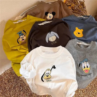 Cartoon Print Long Sleeve T-Shirt - RYAN AND REMI