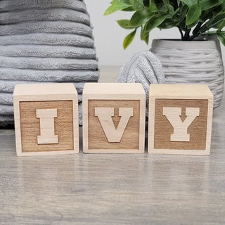 Custom Wooden Name Blocks - RYAN AND REMI