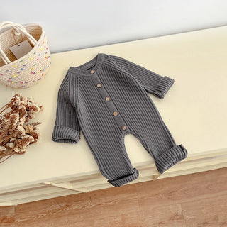 Soft Neutral Knit Jumpsuit - RYAN AND REMI