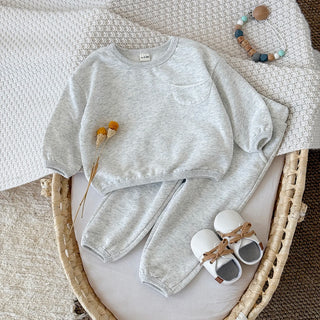 Pocketed Solid Jogger Set - RYAN AND REMI