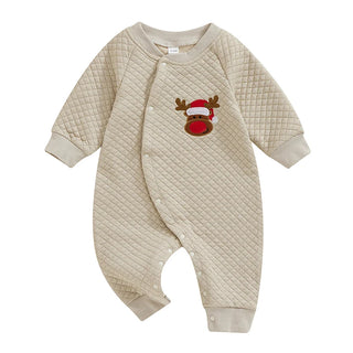 Newborn Christmas Patch Jumpsuit