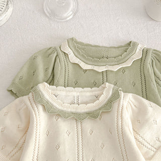 Ruffles Lace Collar Pullover & Bloomer Set - RYAN AND REMI
