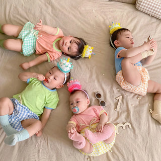 Checkered Playtime Shorts Set - RYAN AND REMI