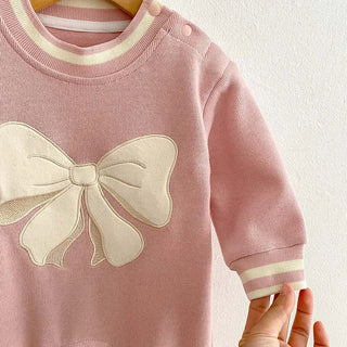 Knitted Ribbon Bow Jumpsuit - RYAN AND REMI