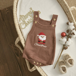 Newborn Knitted Christmas Romper