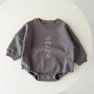 Dinosaur Sweatshirt Bodysuit - RYAN AND REMI