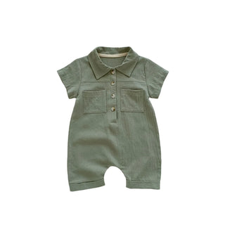Solid Linen Overalls Jumpsuit - RYAN AND REMI