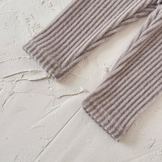 Autumn Toddler Baby Girls Outfit Purple Fleece Fleece Fleece Long Sleeve Sweatshirt Elastic Waist Pants Spring Clothes - RYAN AND REMI