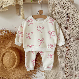 Bow Print Jogger Set - RYAN AND REMI