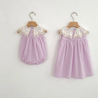 Sisters Lace Petal Collar Outfit