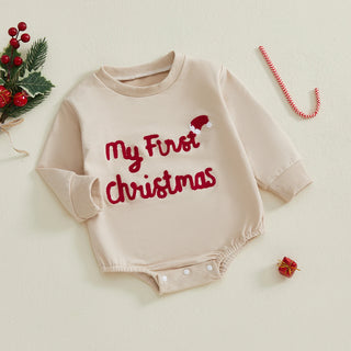 My First Christmas Embroidered Bodysuit