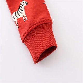 Printed Long Sleeve Sweater - RYAN AND REMI