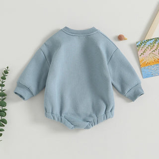 Little Dude Embroidered Bodysuit - RYAN AND REMI