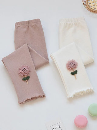 Flower Stitch Skinny Pants - RYAN AND REMI
