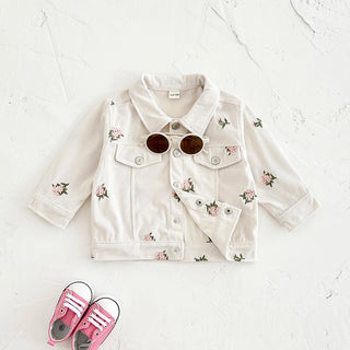 Flower Embroidery Jacket - RYAN AND REMI
