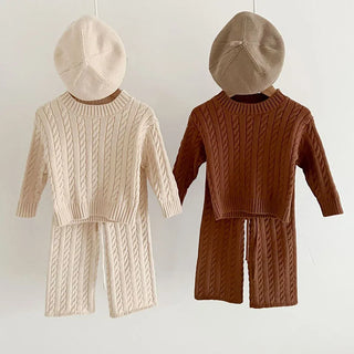 Solid Knitted Lounge Set - RYAN AND REMI