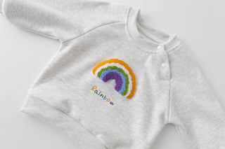 Rainbow Embroidery Jogger Set