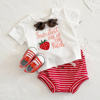 Striped Shorts Fruit Set