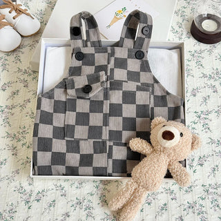 Charcoal Checkered Jumpsuit