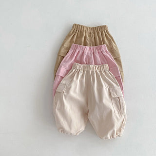 Solid Cargo Casual Trousers - RYAN AND REMI