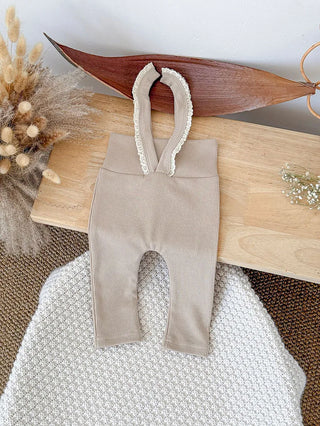 Lace Frill Suspender Leggings - RYAN AND REMI