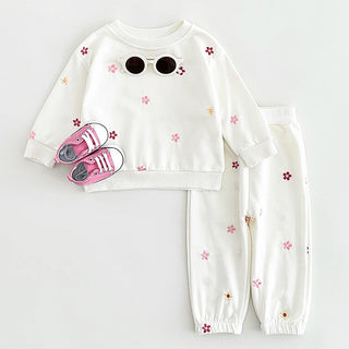 Flower Print Lounge Set